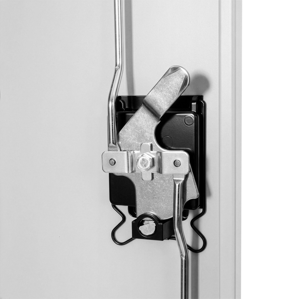 szafa narzędziowa metalowa, szafa warsztatowa, szafa metalowa na narzędzia, szafa do warsztatu, szafa stalowa z zamkiem, szafa z półkami regulowanymi, meble warsztatowe metalowe, wyposażenie warsztatu