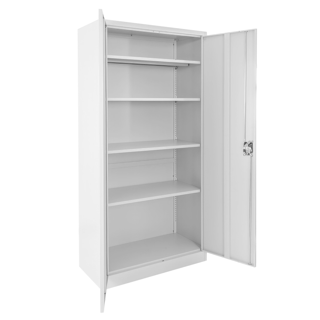 szafa narzędziowa metalowa, szafa warsztatowa, szafa metalowa na narzędzia, szafa do warsztatu, szafa stalowa z zamkiem, szafa z półkami regulowanymi, meble warsztatowe metalowe, wyposażenie warsztatu