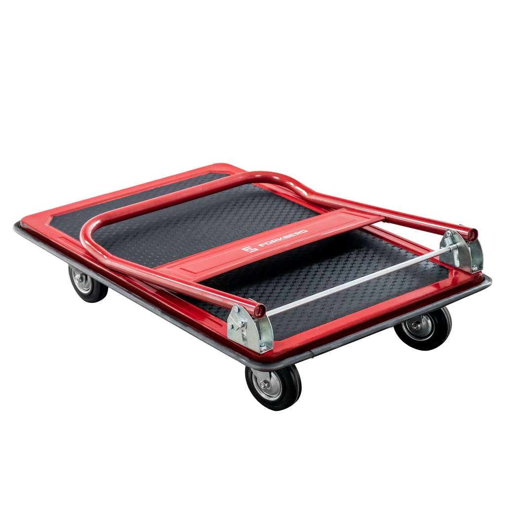 wózek platformowy, wózek magazynowy, wózek z kołami poliuretanowymi, wózek transportowy składany, wózek ręczny stalowy, wózek do magazynu, wózek na kartony i beczki, transport towarów