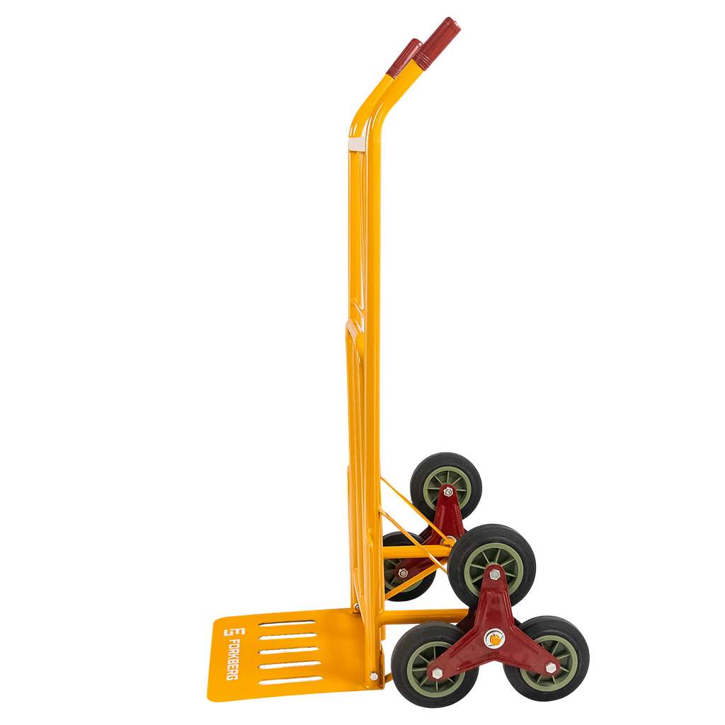 wózek schodowy, wózek transportowy na schody, młynarka transportowa, wózek z potrójnymi kołami, wózek do AGD, wózek do przeprowadzek, wózek budowlany schodowy, wózek magazynowy schodowy, wózek magazynowy, wózek młynarka