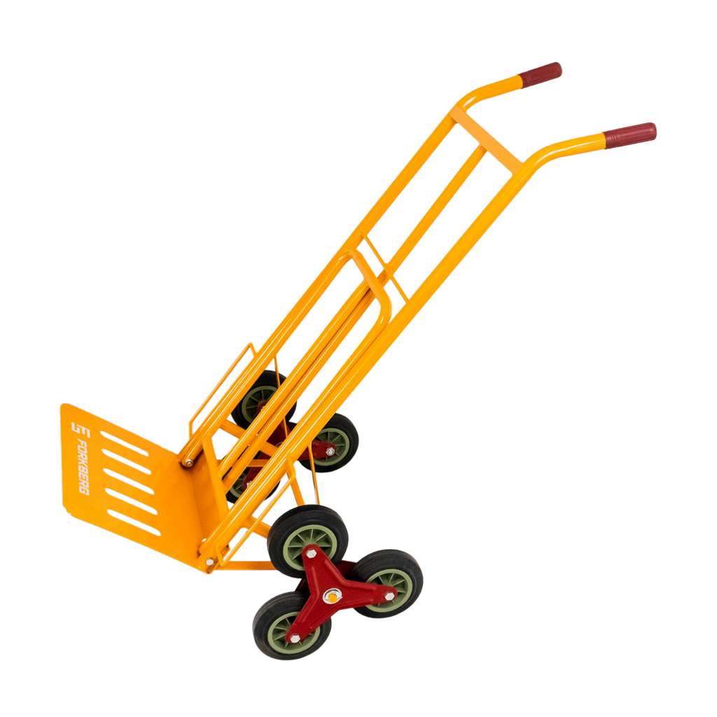 wózek schodowy, wózek transportowy na schody, młynarka transportowa, wózek z potrójnymi kołami, wózek do AGD, wózek do przeprowadzek, wózek budowlany schodowy, wózek magazynowy schodowy, wózek magazynowy, wózek młynarka