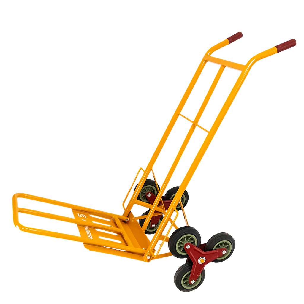 wózek schodowy, wózek transportowy na schody, młynarka transportowa, wózek z potrójnymi kołami, wózek do AGD, wózek do przeprowadzek, wózek budowlany schodowy, wózek magazynowy schodowy, wózek magazynowy, wózek młynarka