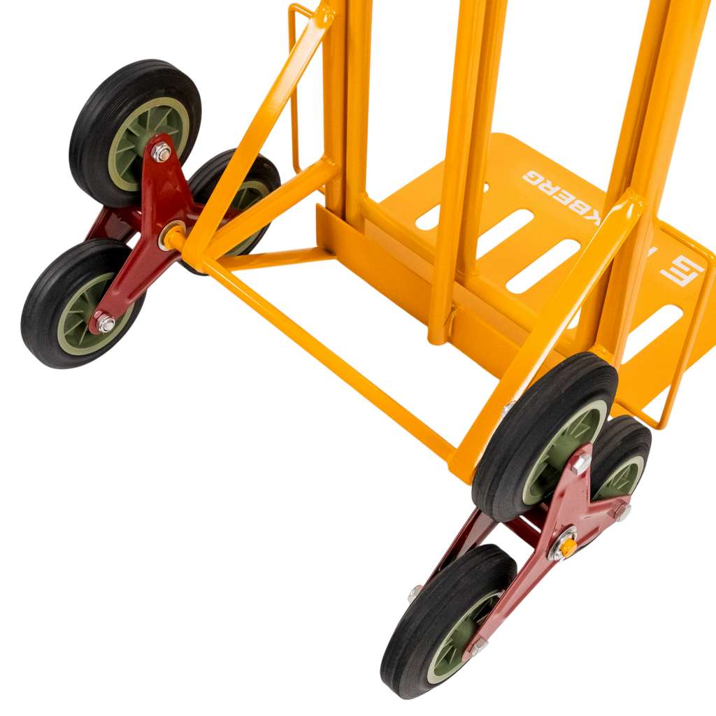 wózek schodowy, wózek transportowy na schody, młynarka transportowa, wózek z potrójnymi kołami, wózek do AGD, wózek do przeprowadzek, wózek budowlany schodowy, wózek magazynowy schodowy, wózek magazynowy, wózek młynarka