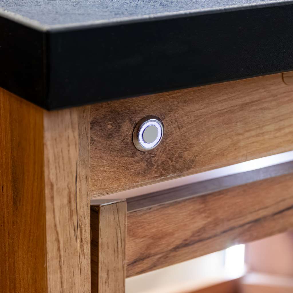 ada sprzedażowa, lada imulsowa sklepowe Mega-M z nadstawką i oświetleniem LED