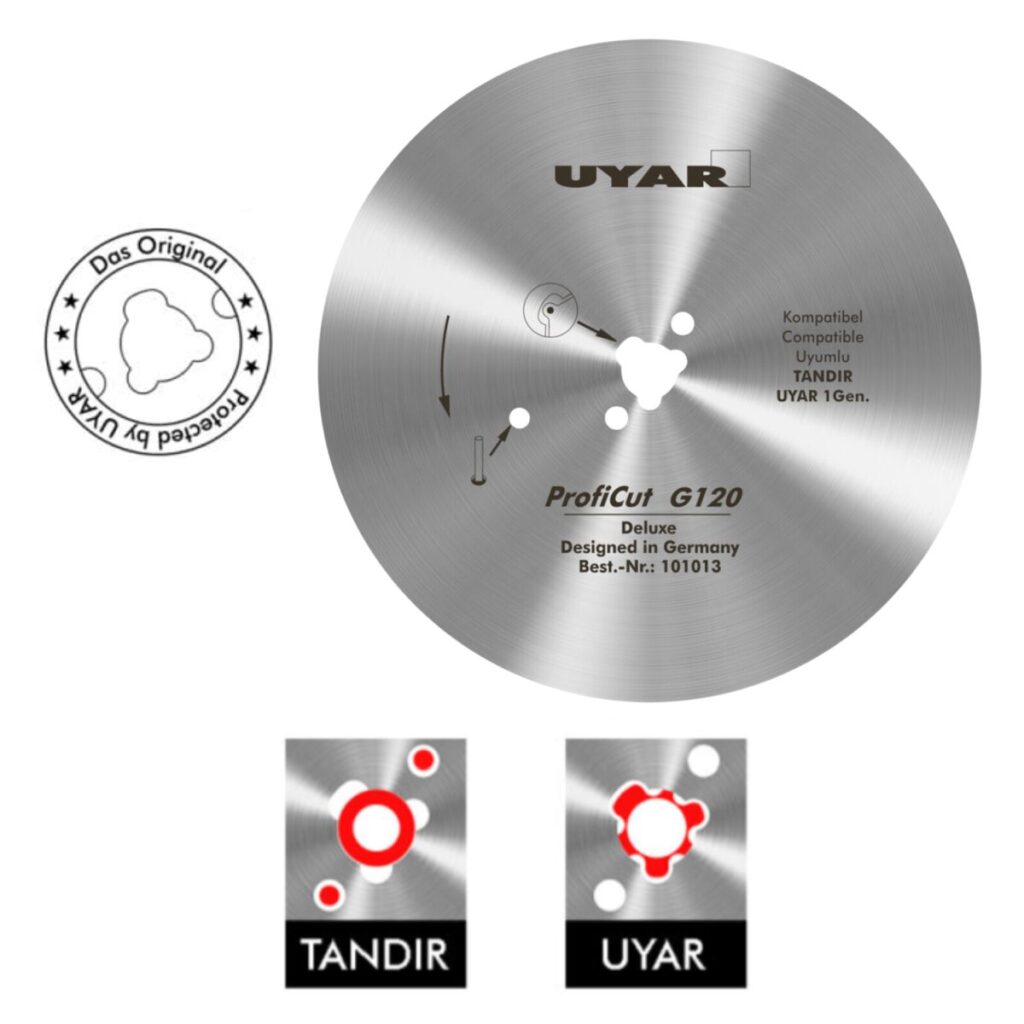 Ostrze gładkie 120mm, oryginalne, UYAR ProfiCut G120 Deluxe (2 gen.)