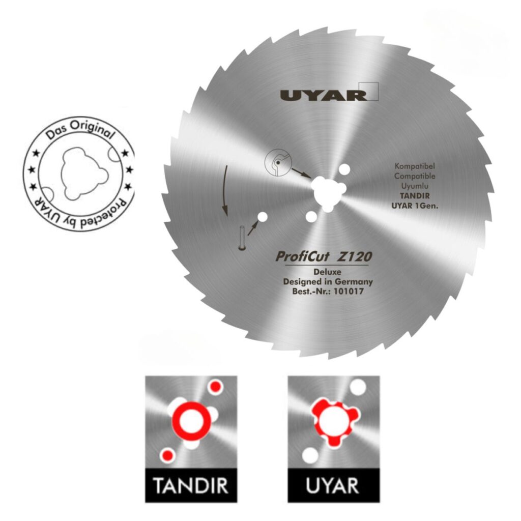 Ostrze ząbkowane 120mm oryginalne UYAR ProfiCut Z120 Deluxe (2 gen.)