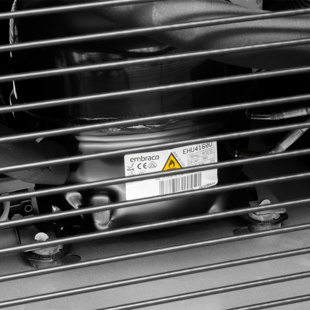 Regał chłodniczy nabiałowy, regał ekspozycyjny do sklepu, regał chłodniczy Plug-in HUGO PLUS RU 125 cm