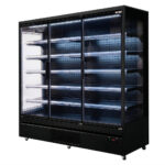 Zdjęcie produktu: Regał chłodniczy Mega-M HUGO PLUS RU L-195 cm Plug-in black drzwi transparentne