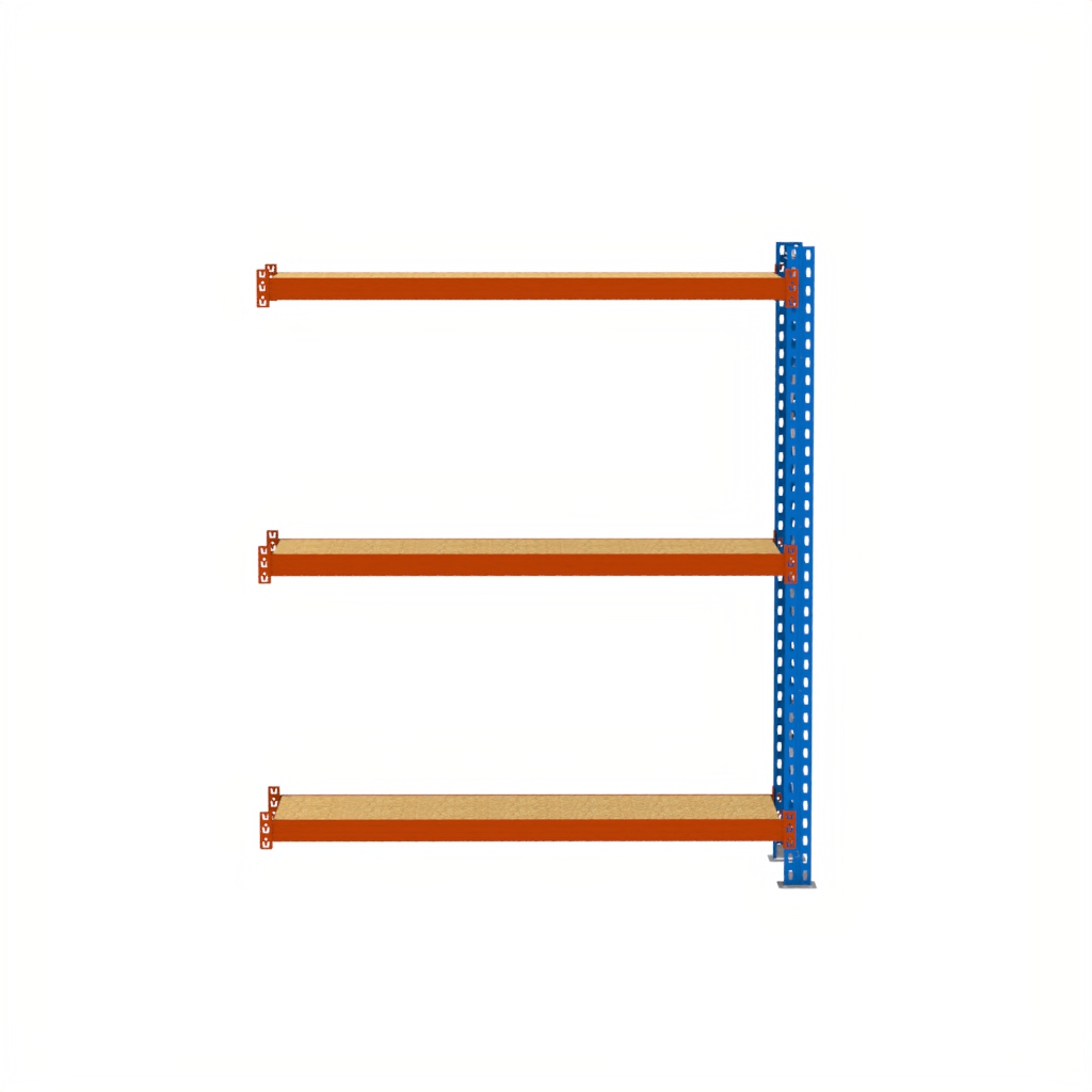 Regał magazynowy półkowy Mega-M XR moduł dostawny 250 kg, regał do magazynu, regał półkowy 250x278x80 cm