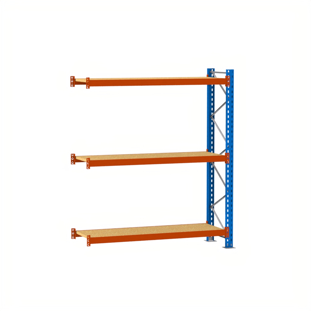 Regał magazynowy półkowy Mega-M XR moduł dostawny 250 kg, regał do magazynu, regał półkowy 250x278x80 cm