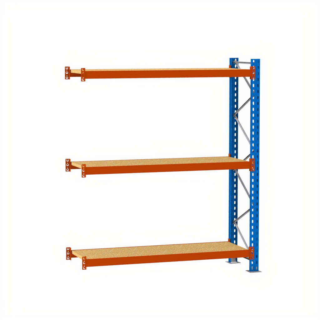 Regał magazynowy półkowy Mega-M XR moduł dostawny 250 kg, regał do magazynu, regał półkowy 300x278x80 cm