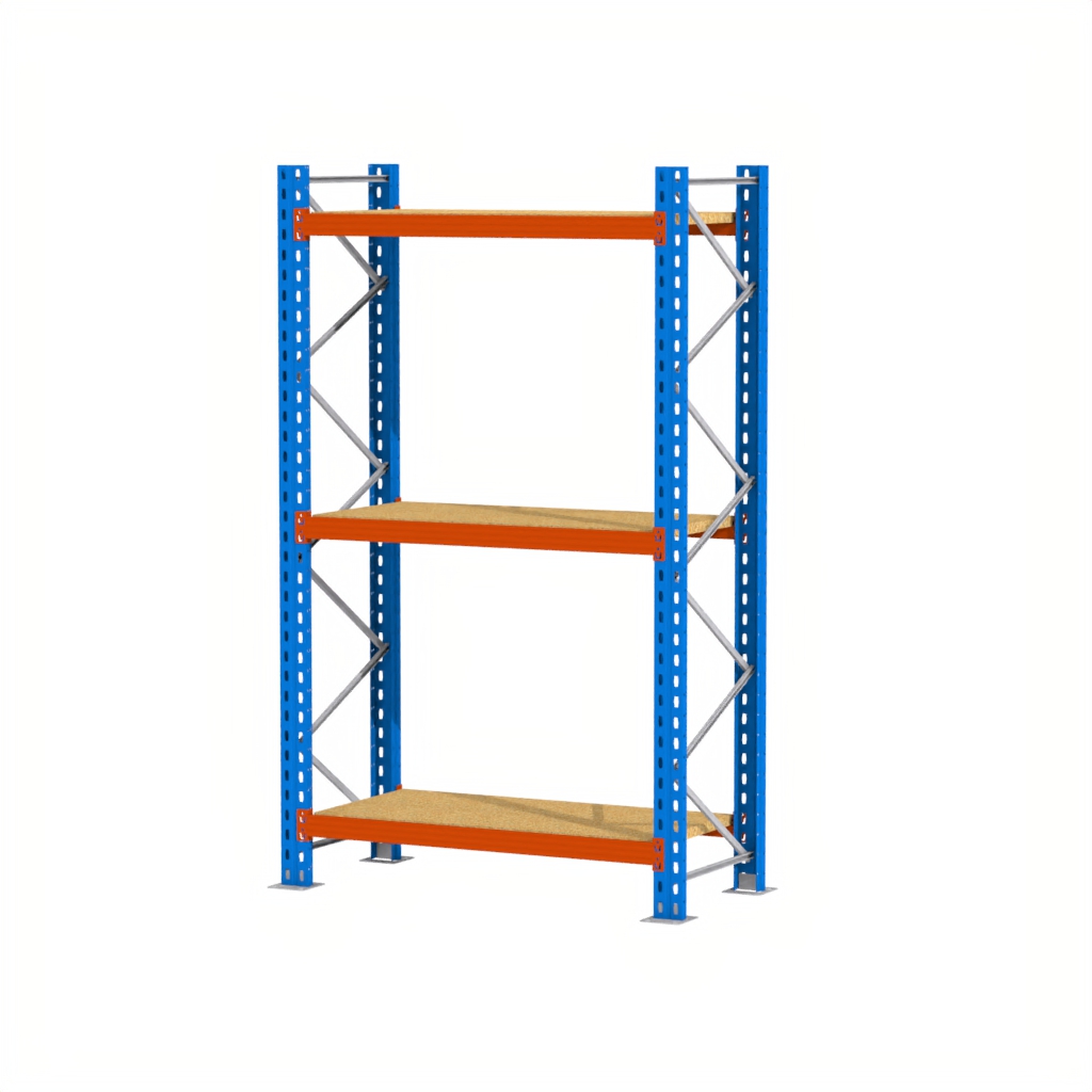 Regał magazynowy półkowy, regał do magazynu, regał półkowy Mega-M XR 300x196x80 cm
