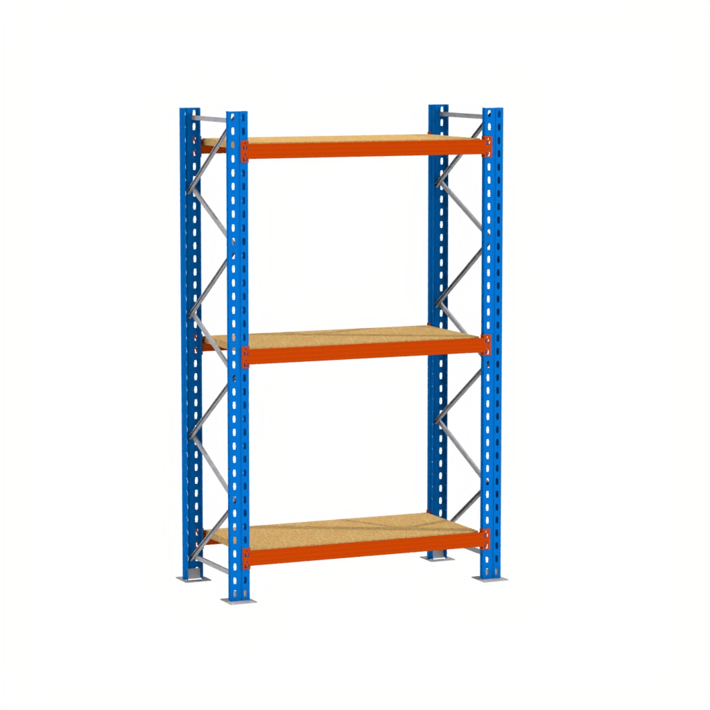 Regał magazynowy półkowy, regał do magazynu, regał półkowy Mega-M XR 300x196x80 cm