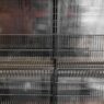 regał sklepowy jednostronny, regał sklepowy metalowy WANZL Wire-Tech 195x209 cm