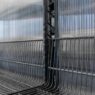 regał sklepowy jednostronny, regał sklepowy metalowy WANZL Wire-Tech 195x312 cm