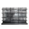 regał sklepowy jednostronny, regał sklepowy metalowy WANZL Wire-Tech 195x312 cm