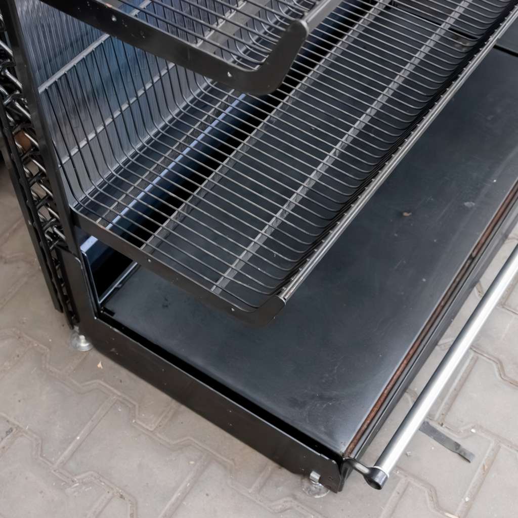 regał sklepowy metalowy WANZL Wire-Tech moduł bazowy, regał przyścienny sklepowy