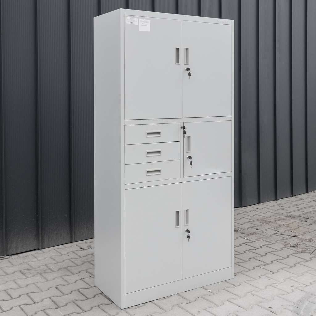 szafa biurowa metalowa, szafa na akta, szafa metalowa, szafa aktowa z sejfem, szafa biurowa na dokumenty, szafa z szufladami, szafa na segregatory, szafa metalowa zamykana na klucz, meble biurowe