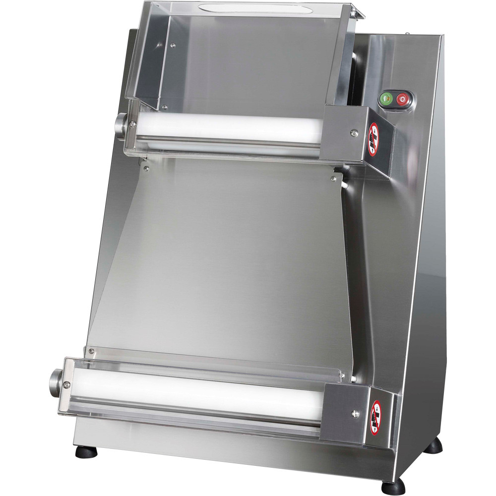 wałkownica do ciasta, wałkowarka do ciasta, wałkownica do pizzy, wałkowarka do pizzy, urządzenie do wałkowania ciasta, wałkownica gastronomiczna, wałkowarka gastronomiczna, profesjonalna wałkownica do ciasta, wałek do ciasta 30 cm, wałkownica ze stali nierdzewnej, wyposażenie gastronomii, maszyna do ciasta na pizzę