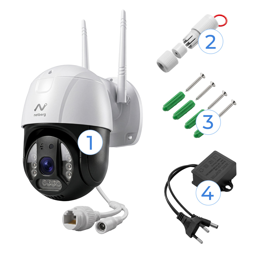 kamera zewnętrzna, kamera IP, kamera do monitoringu NETBERG GY001