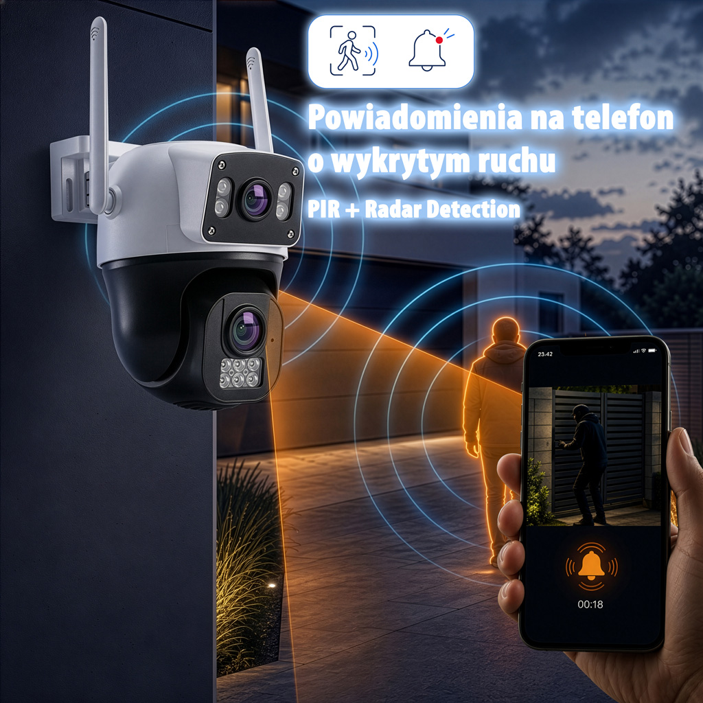 kamera zewnętrzna, kamera IP, kamera do monitoringu NETBERG GY003
