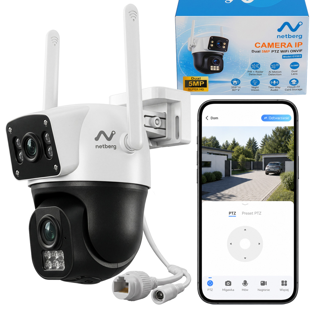 kamera zewnętrzna, kamera IP, kamera do monitoringu NETBERG GY003