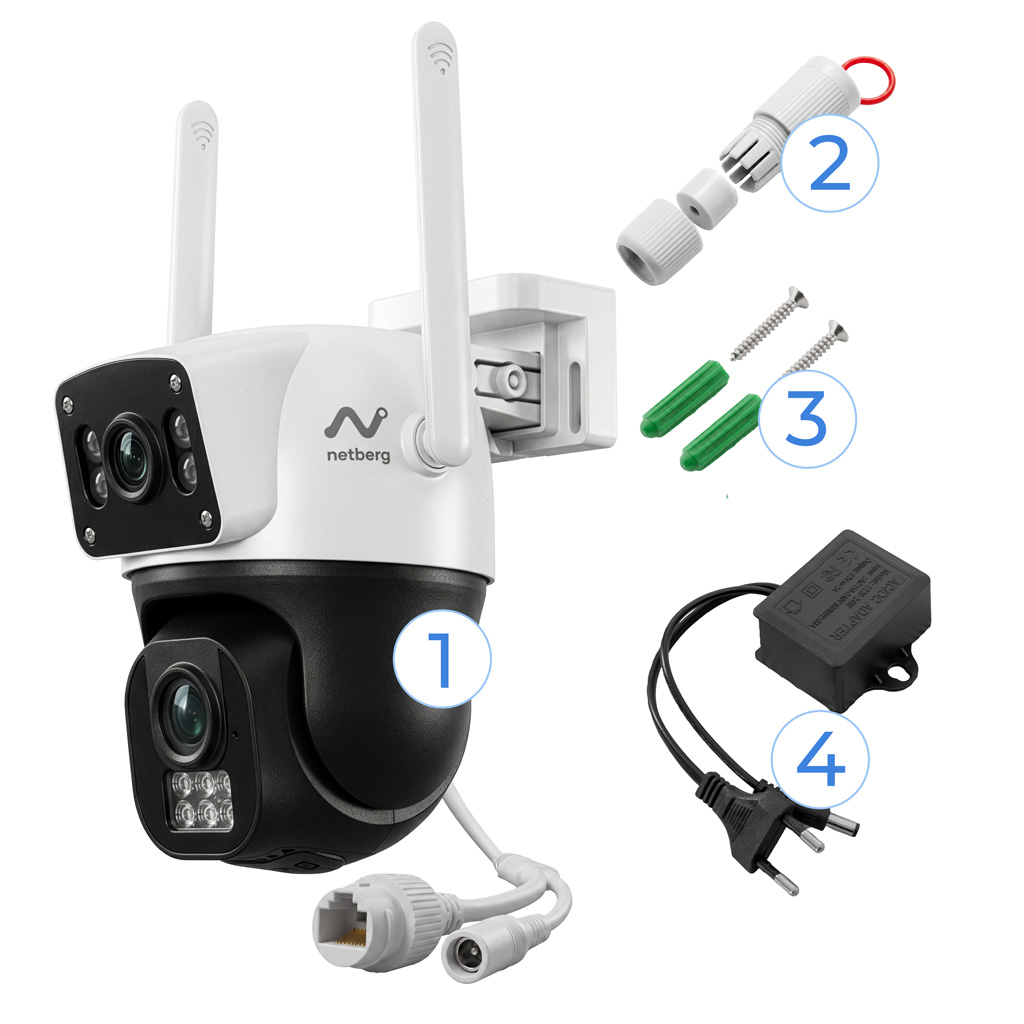 kamera zewnętrzna, kamera IP, kamera do monitoringu NETBERG GY003