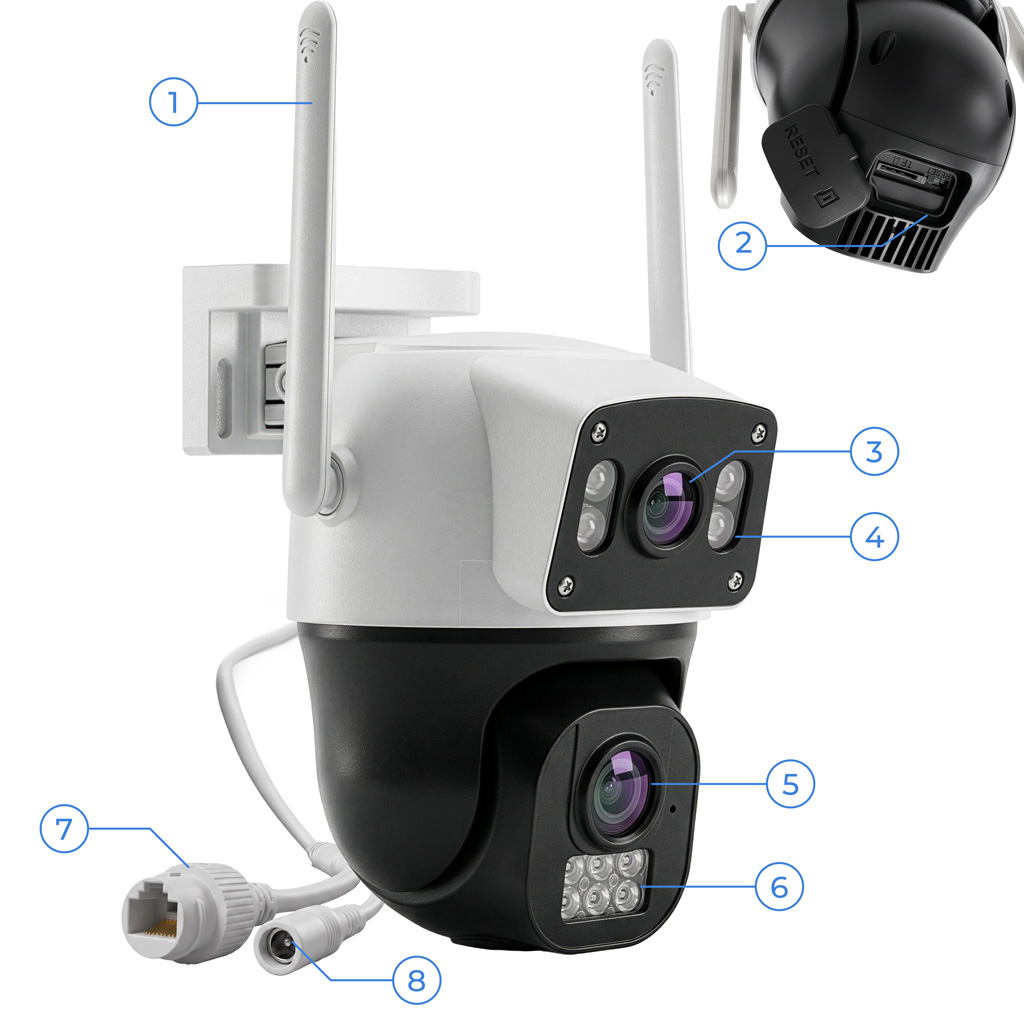 kamera zewnętrzna, kamera IP, kamera do monitoringu NETBERG GY003