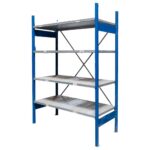 Zdjęcie produktu: Regał magazynowy 4-półkowy STOW H-200 cm L-133.5 cm G-60 cm ocynk moduł bazowy