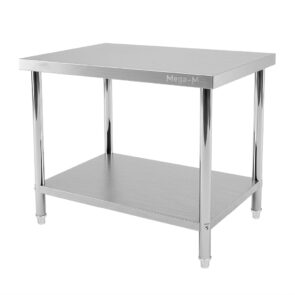 Zdjęcie produktu: Stół gastronomiczny ze stali nierdzewnej centralny z półką Mega-M X STANDARD 100x70x85 cm