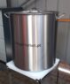 Garnek do gastronomii ze stali nierdzewnej wysoki z pokrywką Mega-M 143 L 55x60 cm poserwisowy