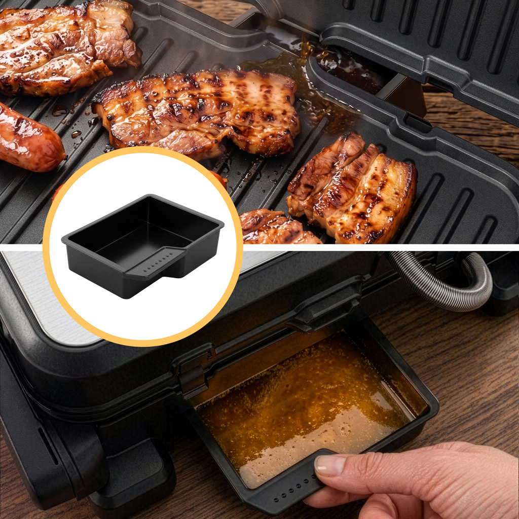 Grill elektryczny ryflowany kontaktowy BERGMANN AI001 2000W dwa pokrętła