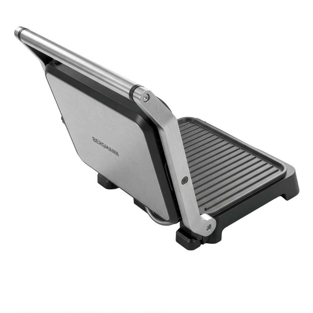 Grill elektryczny kontaktowy ryflowany BERGMANN AI002 2000W wyświetlacz LED