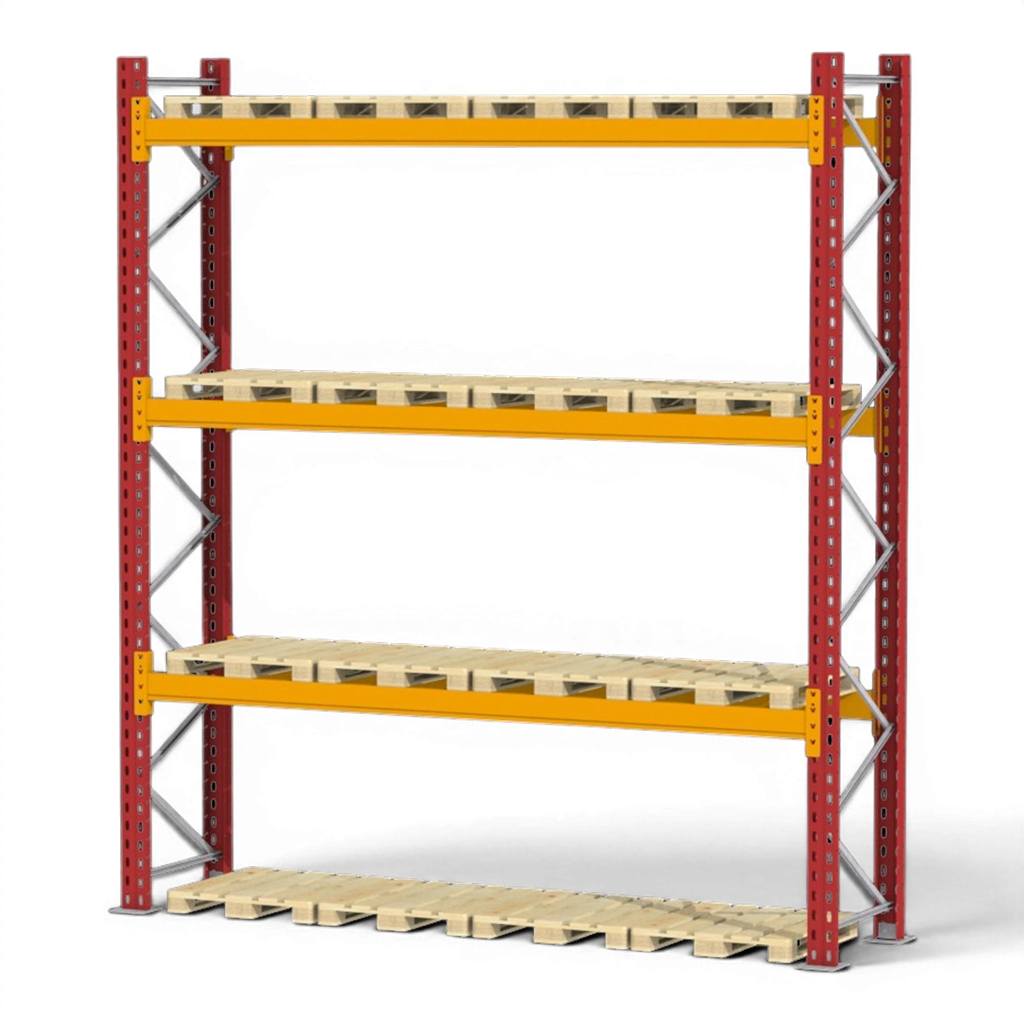 Regał paletowy DEXION 0+3 H-426 cm L-375 cm