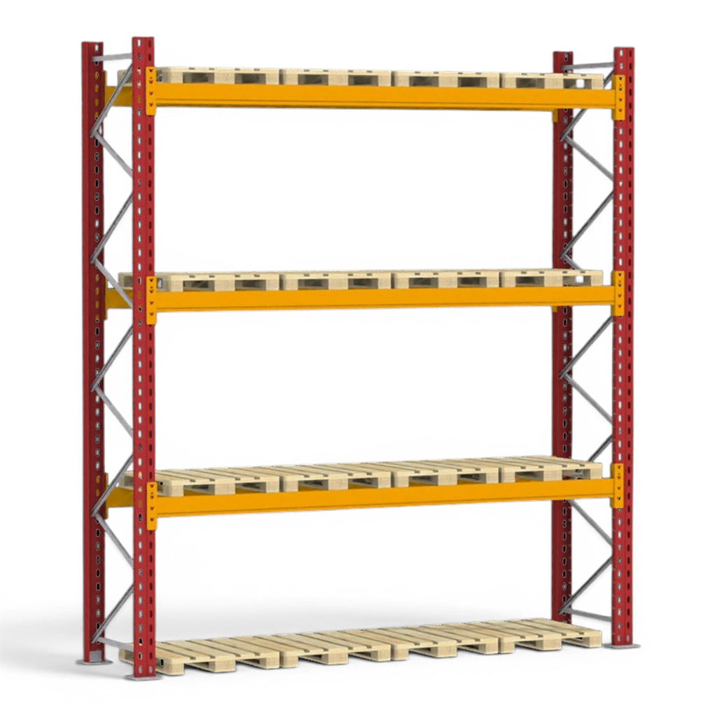 Regał paletowy DEXION 0+3 H-426 cm L-375 cm