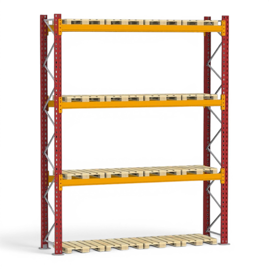Regał paletowy DEXION 0+3 H-480 cm L-375 cm
