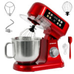 Zdjęcie produktu: Robot kuchenny planetarny 6L BERGMANN TC001 3500 W RED METALIC waga podgrzewana misa panel LED