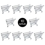 Zdjęcie produktu: Wózek sklepowy zakupowy Mega-M YR 215L S-60 cm ZESTAW 10 szt
