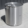 Garnek nierdzewny AISI 443 wysoki z pokrywką Mega-M PRO 143 L 55x60 cm poserwisowy