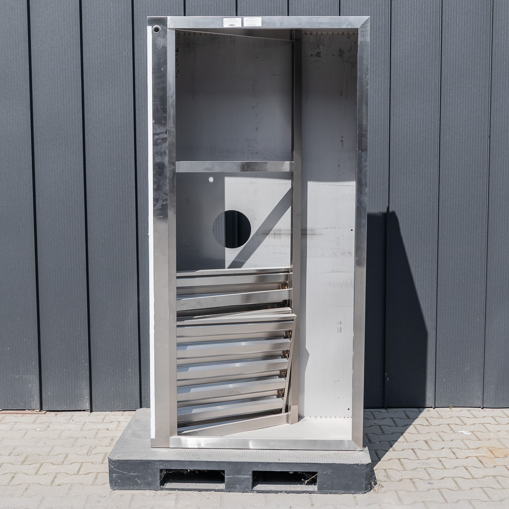 Okap skrzyniowy gastronomiczny z lapaczem tluszczu Mega M 200x100x50 cm stal nierdzewna POSERWISOWY