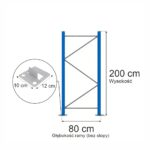 Zdjęcie produktu: Rama Mega-M XR H-200 cm G-80 cm W-8 cm niebieska (w elementach)