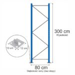 Zdjęcie produktu: Rama Mega-M XR H-300 cm G-80 cm W-8 cm niebieska (w elementach)