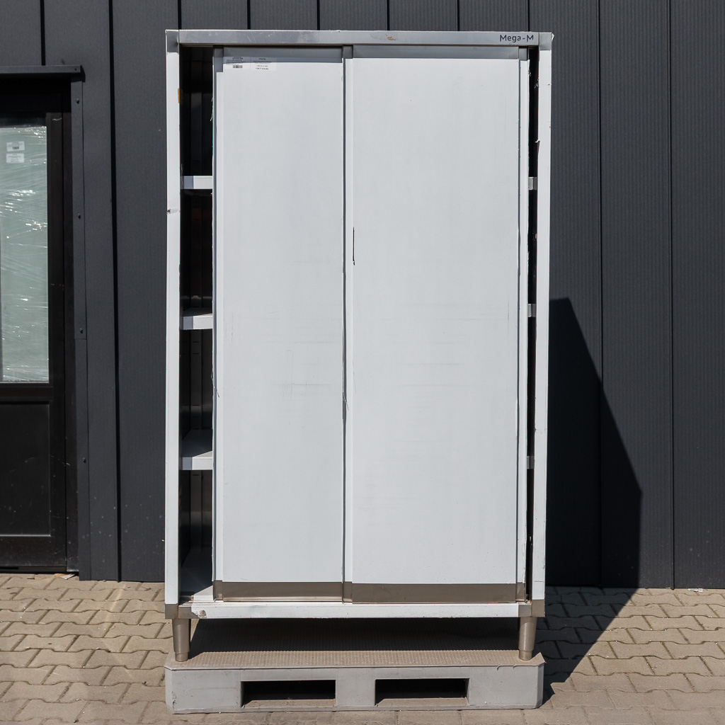 Szafa gastronomiczna nierdzewna Mega M 2 drzwiowa 120x60x200 cm stal POSERWISOWA