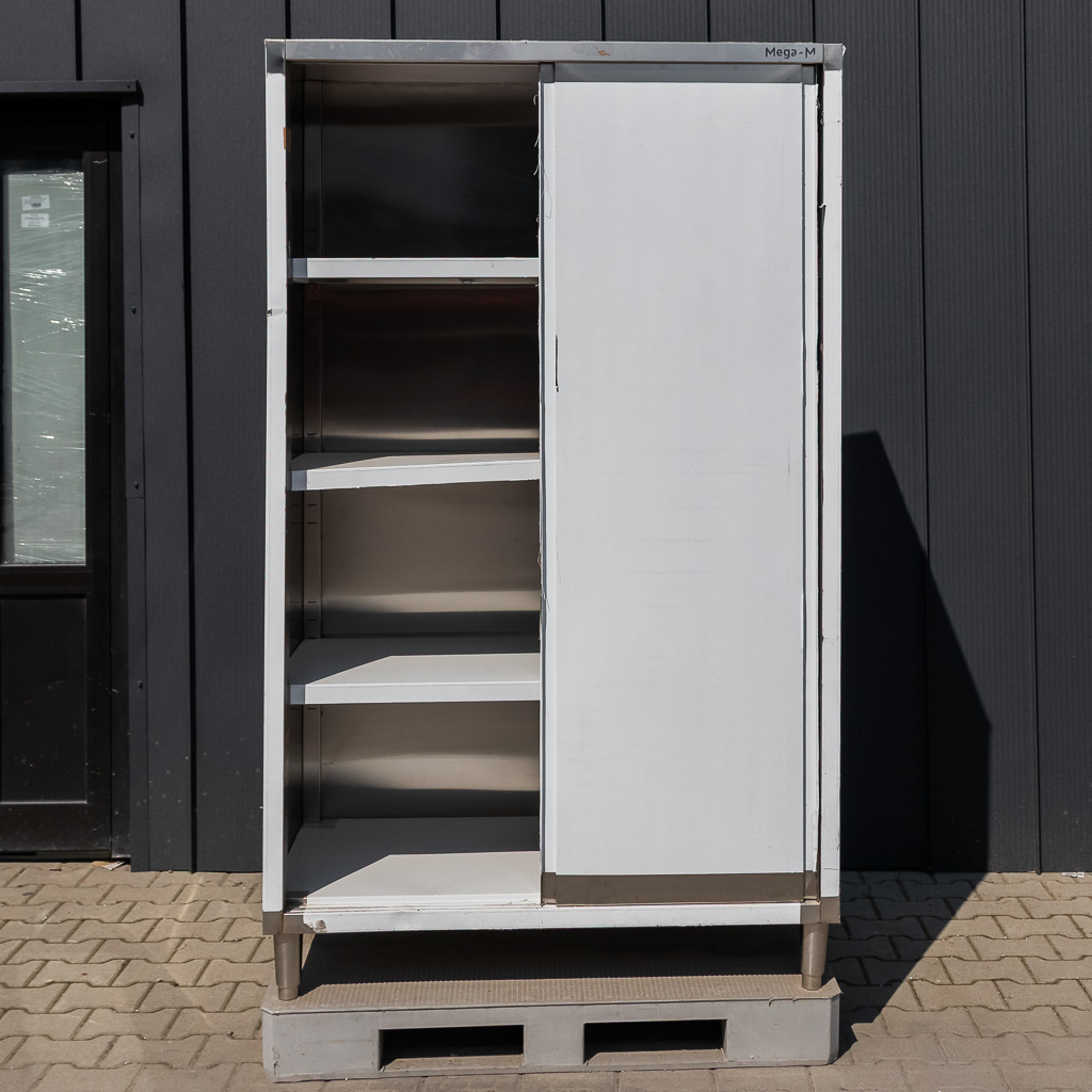 Szafa ze stali nierdzewnej gastronomiczna Mega M 2 drzwiowa 120x60x200 cm stal nierdzewna POSERWISOWA