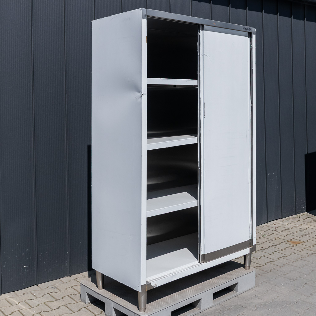 Szafa z drzwiami przesuwnymi gastronomiczna Mega M 2 drzwiowa 120x60x200 cm stal nierdzewna POSERWISOWA
