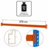 trawers belka pozioma do regału magazynowego Mega-M XR L-270 cm 800 kg