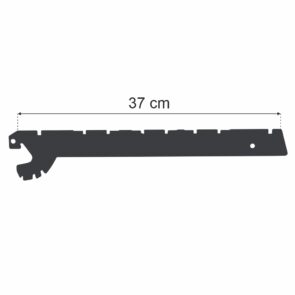 Zdjęcie produktu: Wspornik półki do regału sklepowego Mega-M MERKURY II G-37 cm grafit