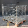 Gitterbox Kosz nadstawka na paletę 120x80 cm otwierany dłuższy bok używany (1)