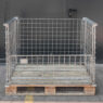 Gitterbox Kosz nadstawka na paletę z obramowaniem 120x80 cm otwierany dłuższy bok używany