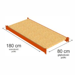 Zdjęcie produktu: Półka do regału magazynowego Mega-M XR L-180 cm G-80 cm